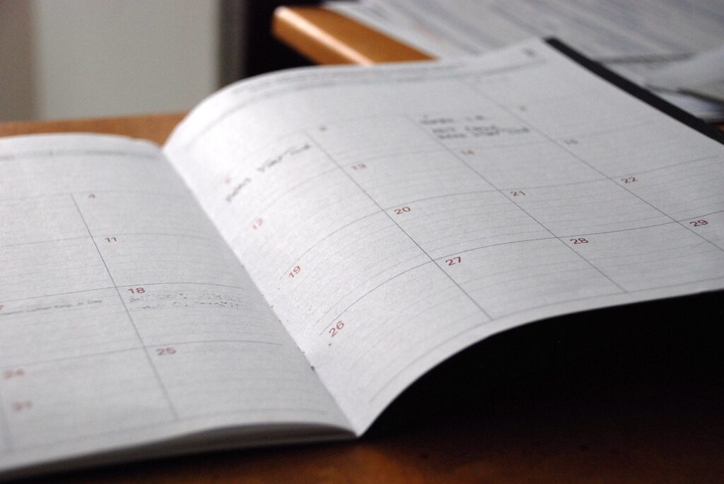 day planner, calendar, organizer